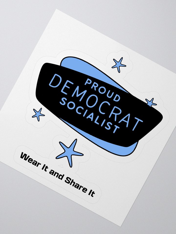 Proud Democrat Socialist Bold Identity Stickers (C) product image (6)