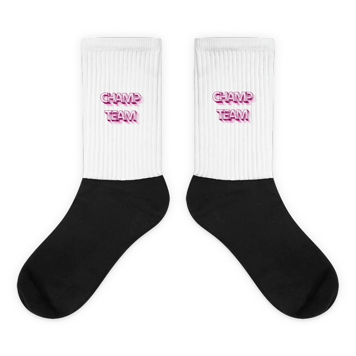 CHAMP TEAM Black Foot Sublimated Socks product image (1)