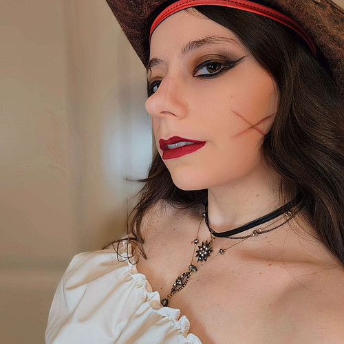 Sneak Peak of my Pirate Cosplay! Become a Member today to receive this whole set! https://pokketmerch.com/supporters 

#skull...