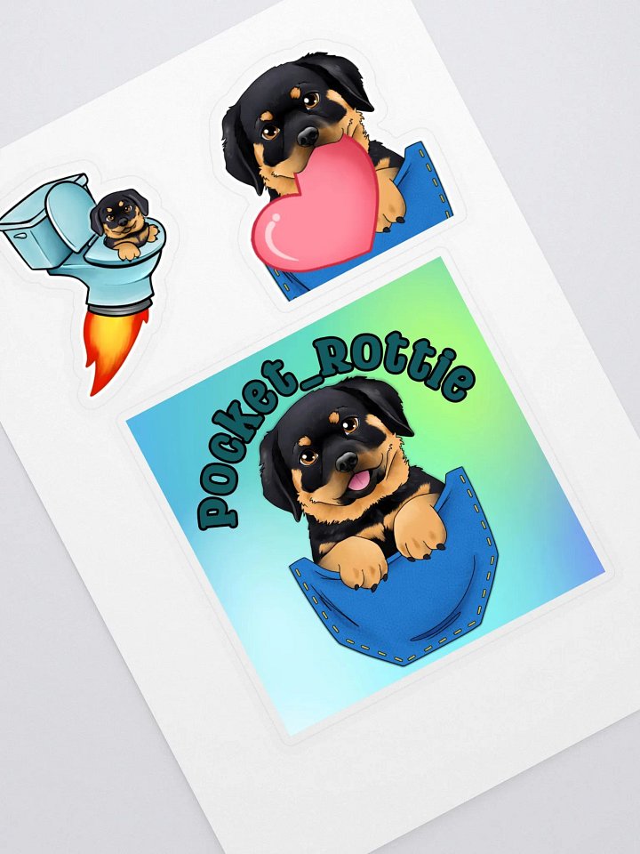Pocket Rottie Sticker Sheet product image (1)