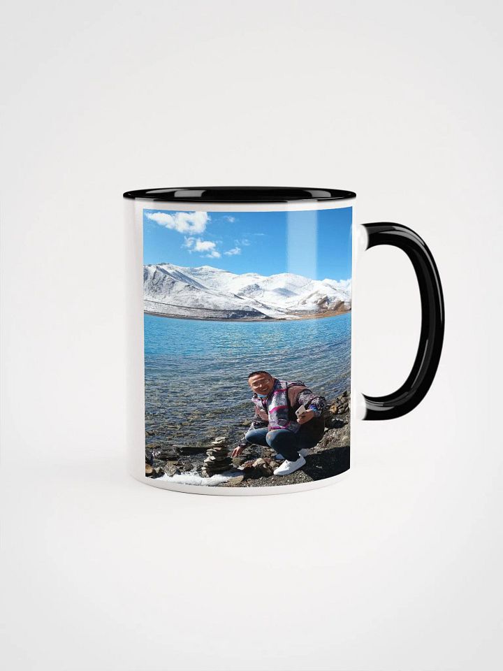 Ceramic Mug with Color Inside: snow mountain product image (2)