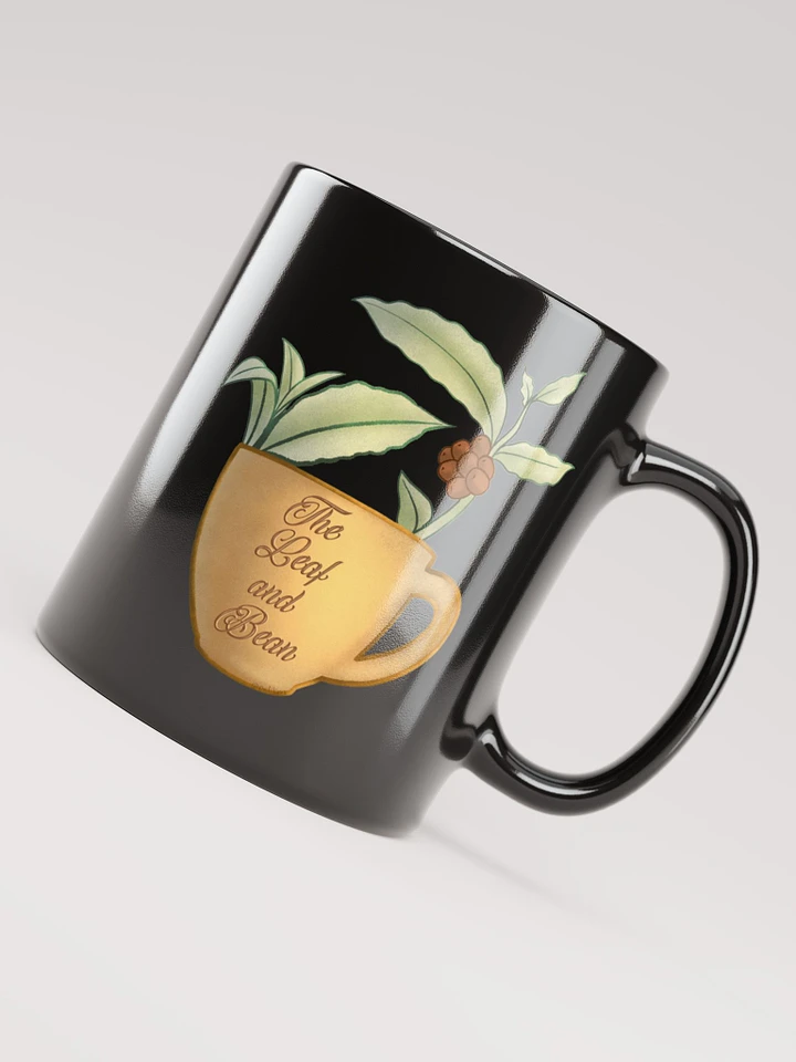 The Leaf and Bean Mug Black Edition product image (1)