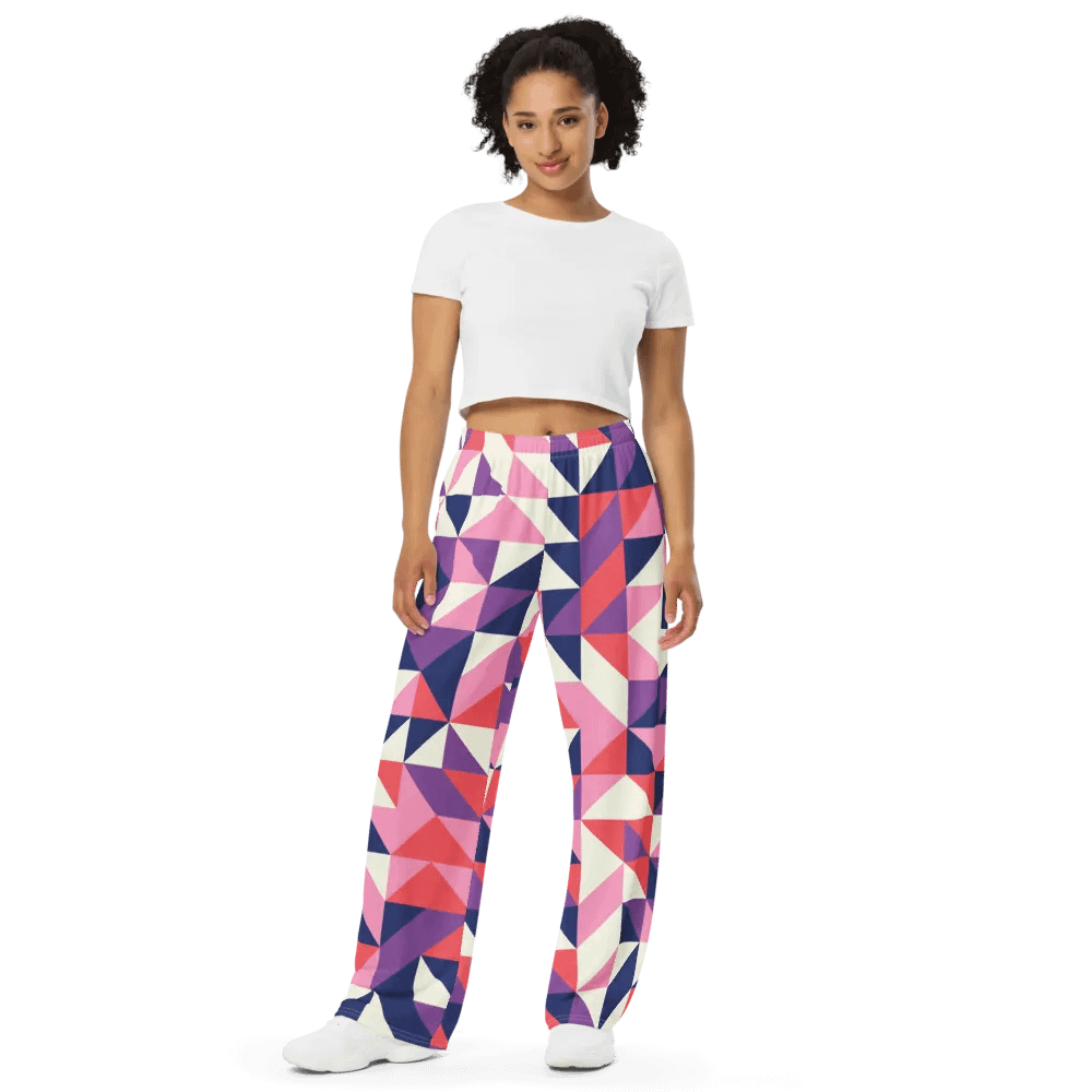 BUIII Dynamic Geometry: Amethyst Dawn Wide-Leg Pants product image (2)