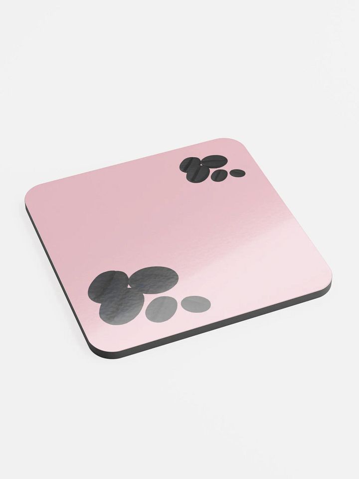 Pink Black Coffee Beans Coaster product image (2)