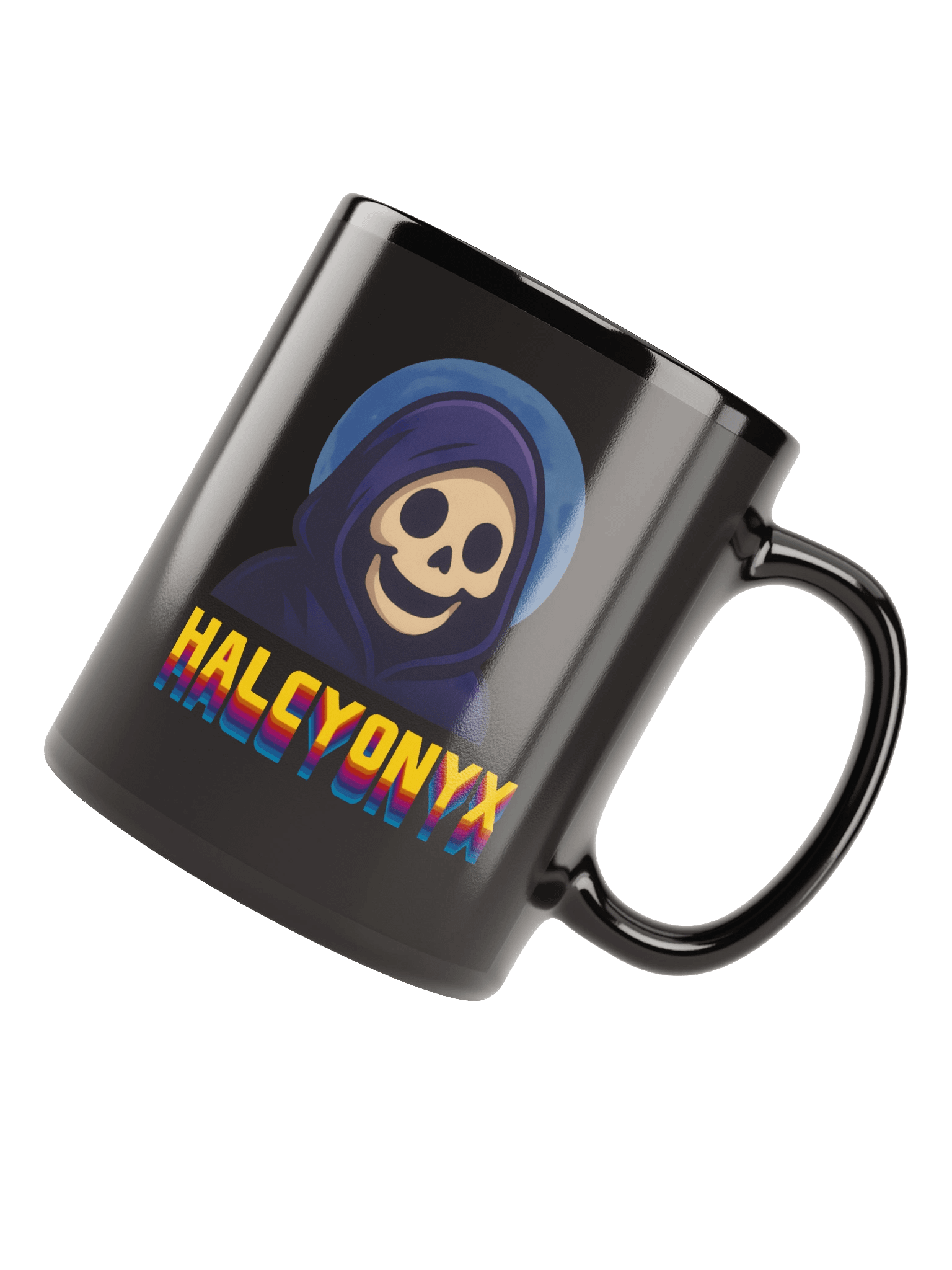 Glossy Black Retro Mug product image (4)