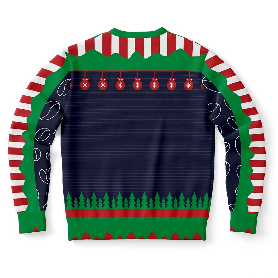 Funny Skeleton Santa Ugly Christmas Sweatshirt | Hilarious Holiday Sweater for Parties | Rebellious Xmas Gift for Men & Women product image (10)