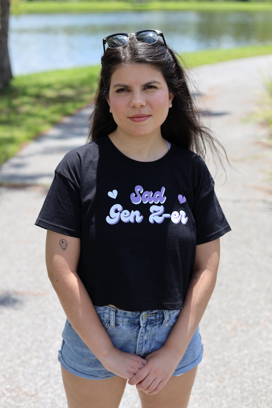 Sad Gen Z-er Crop Top product image (3)