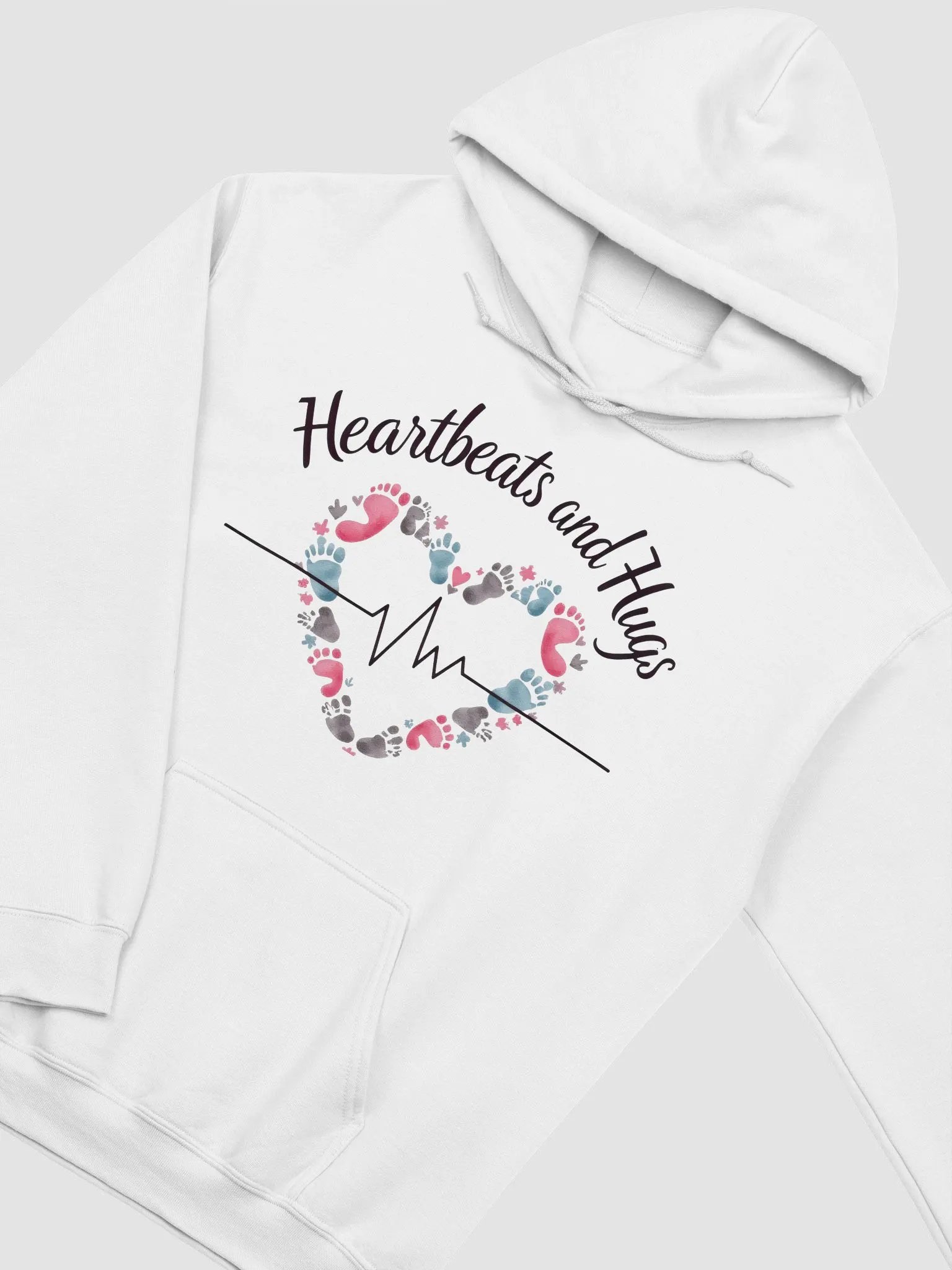 Ekg, Heartbeat and Hug Classic Hoodie product image (10)