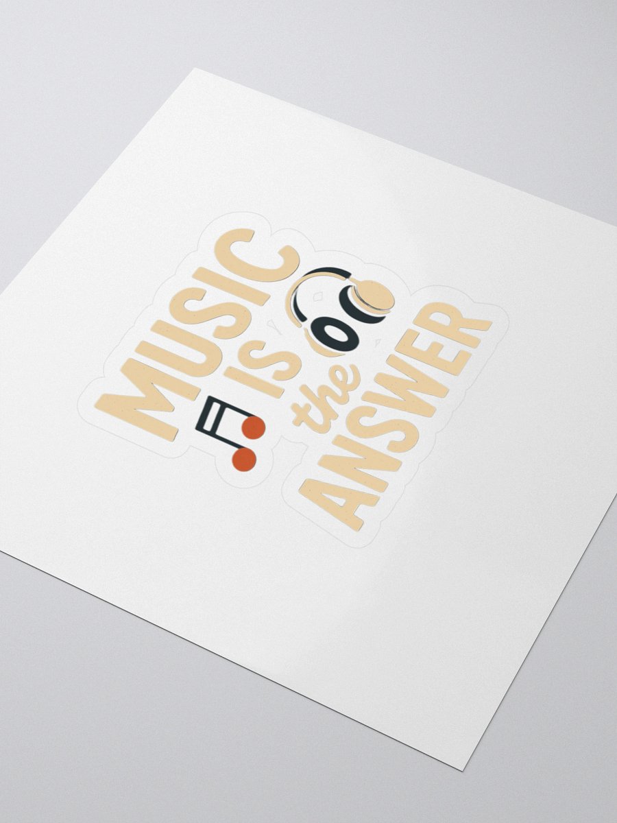 Music is the Answer Kiss Cut Stickers product image (3)