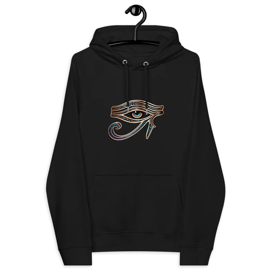 [Eye of Horus 2] - Unisex Eco Raglan Hoodie product image (10)