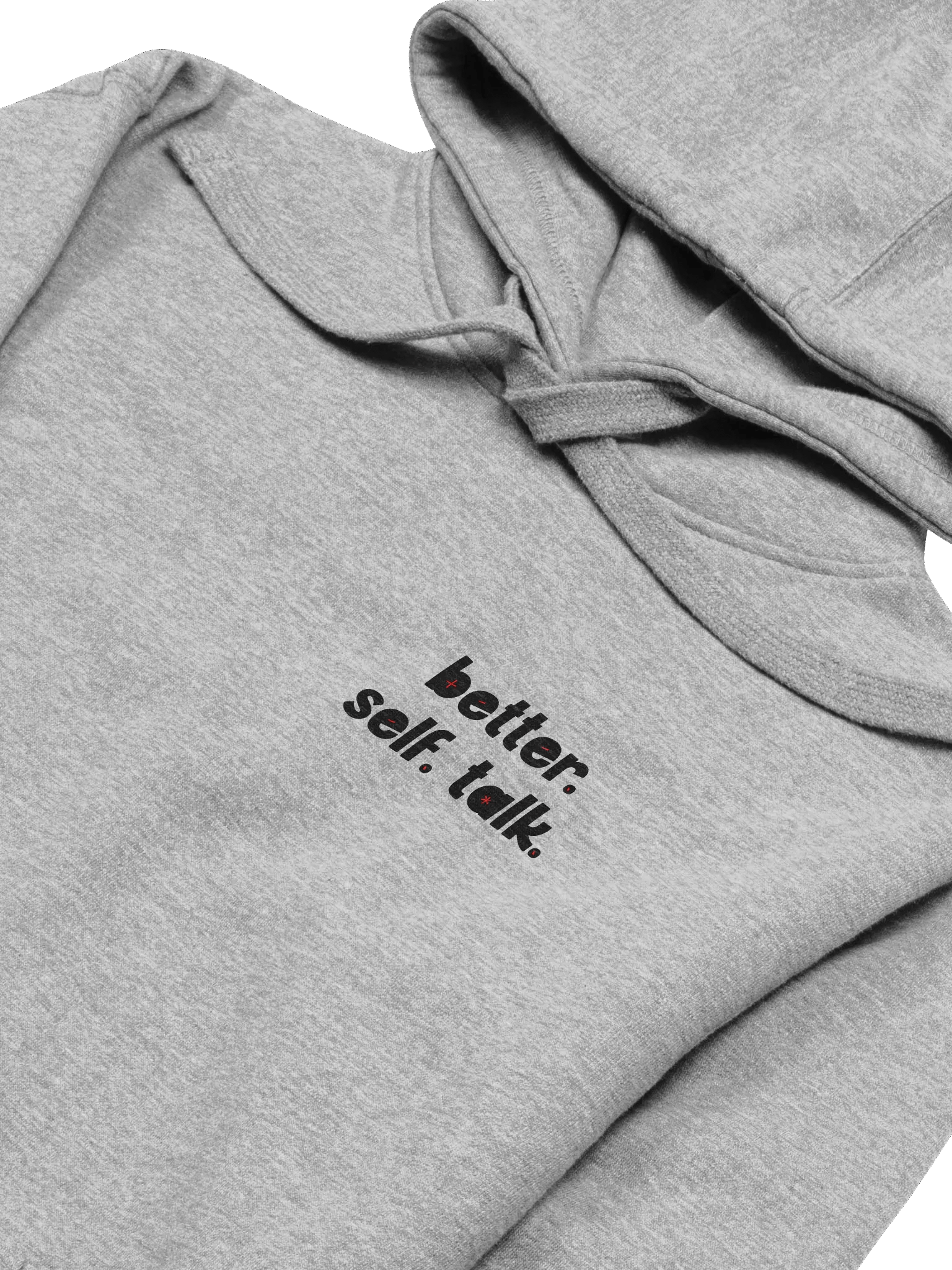 Better. Self. Talk. Hoodie (Black & Red) product image (3)