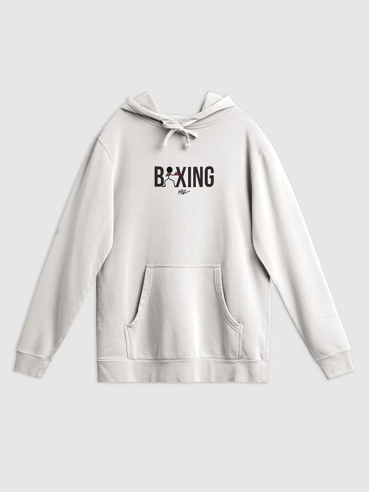 BOXING STICKMAN HEAVYWEIGHT HOODIE - IVORY product image (1)