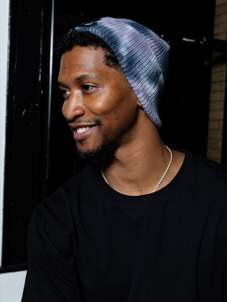 Cotton Candy Tie-Dye Heart Beanie product image (6)