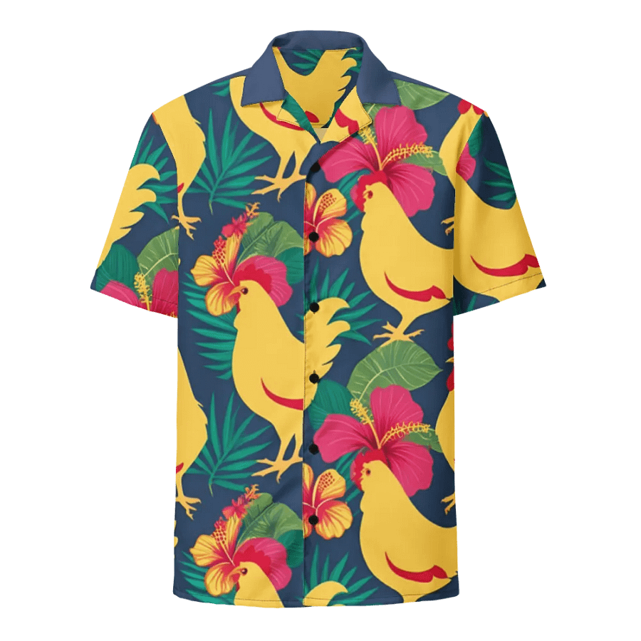 Tropical Chicken Paradise Hawaiian Shirt product image (1)