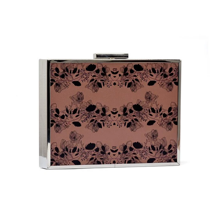 Silver Metal Box Clutch BxB product image (1)