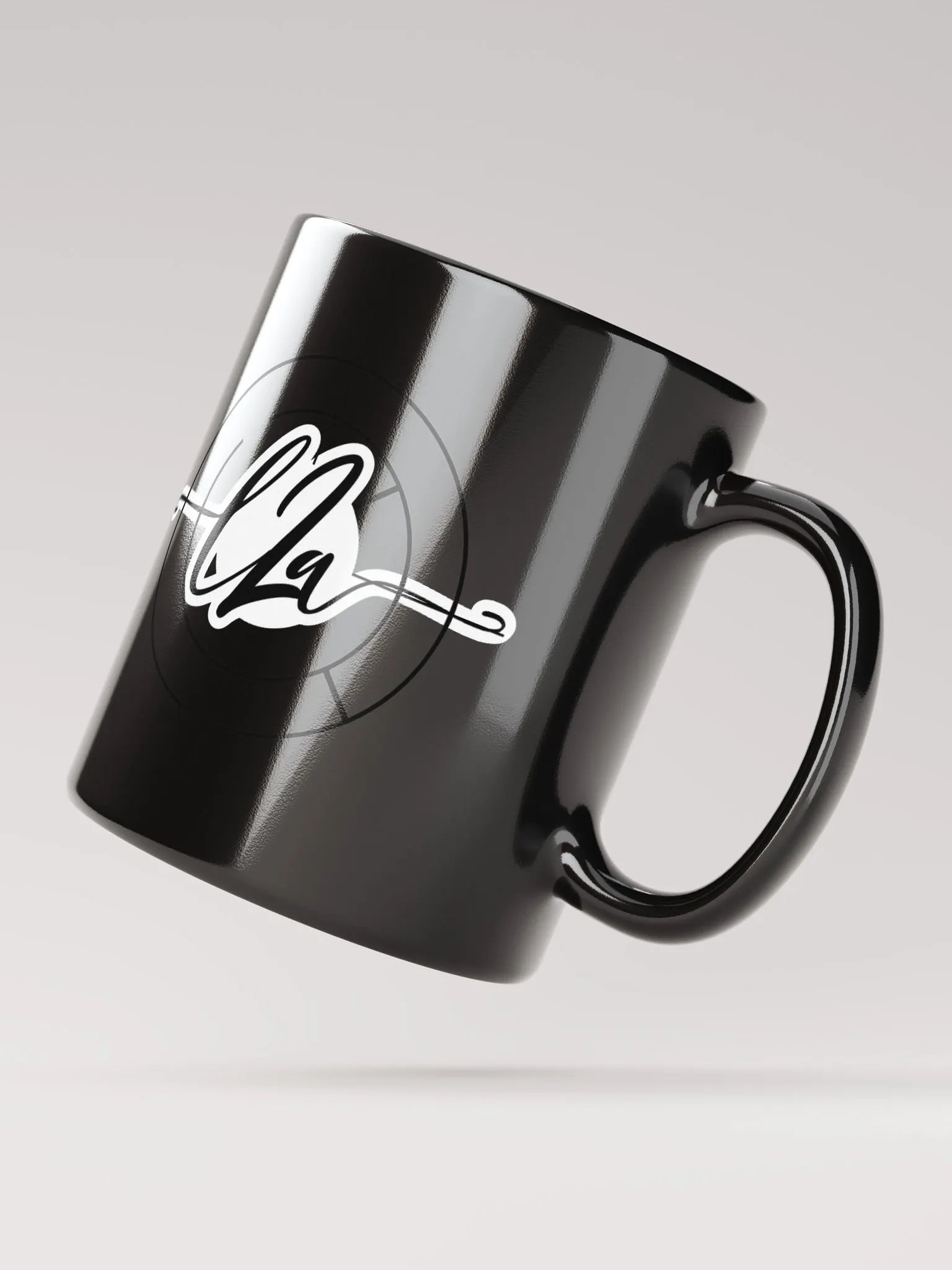 Black Glossy Lrn2aim Reticle Mug product image (3)