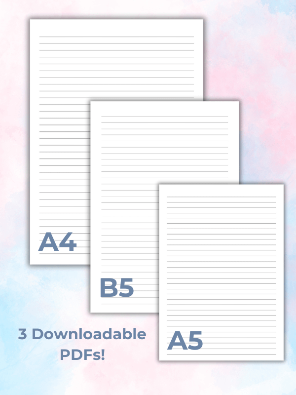 Plain Lined Pages product image (1)