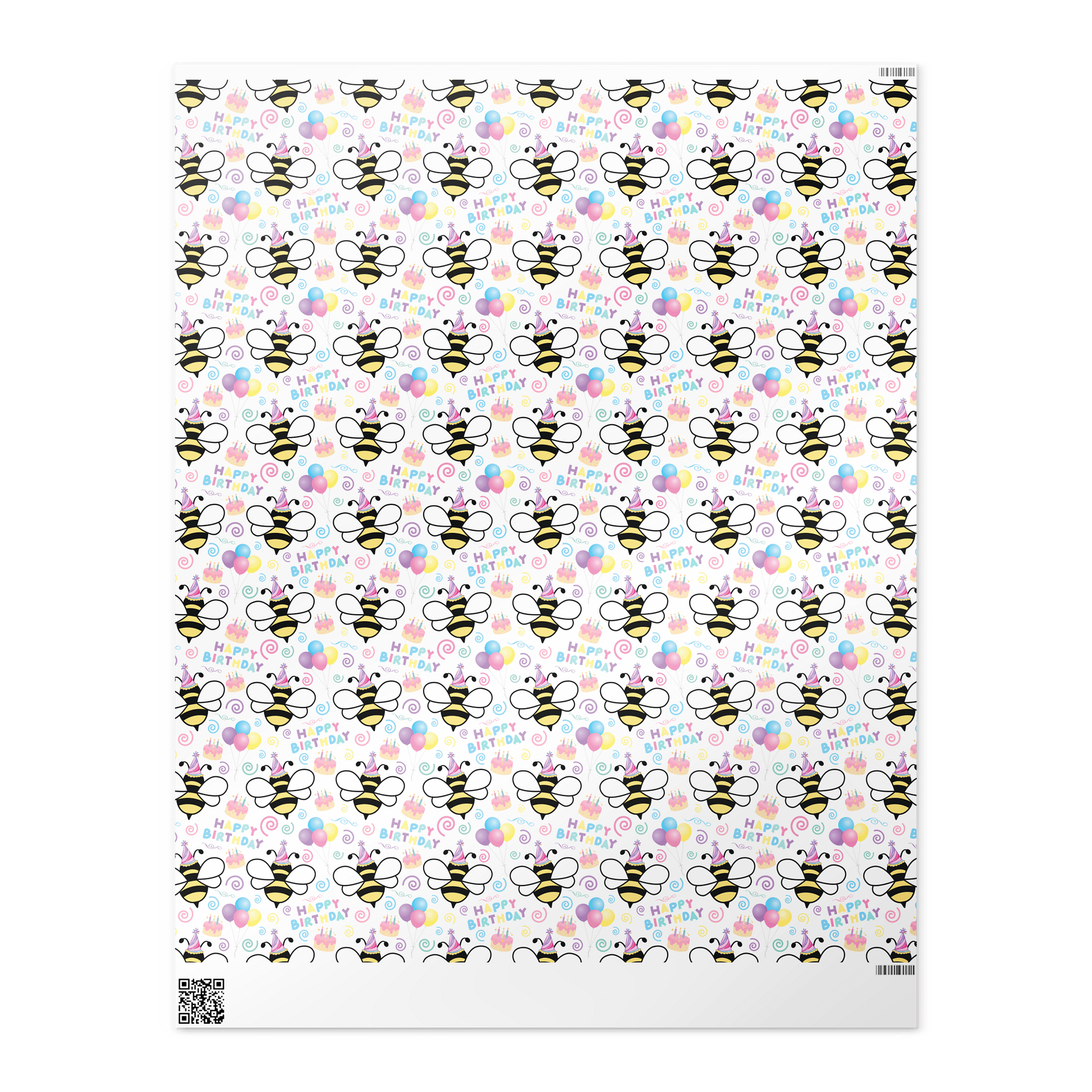 Honey Bee Birthday Wrapping Paper product image (4)