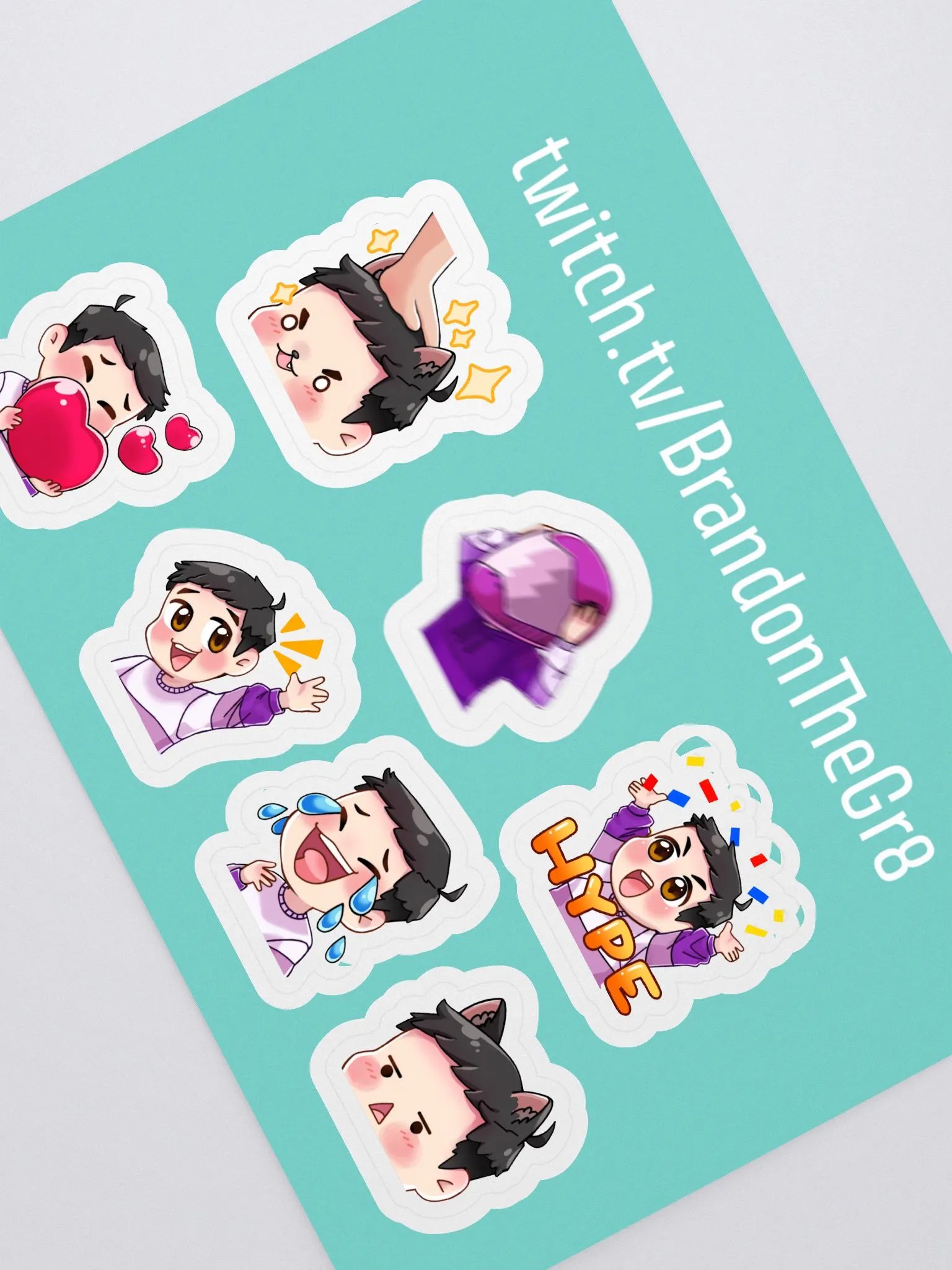 Emotes Sticker Sheet - Tapi Edition product image (1)