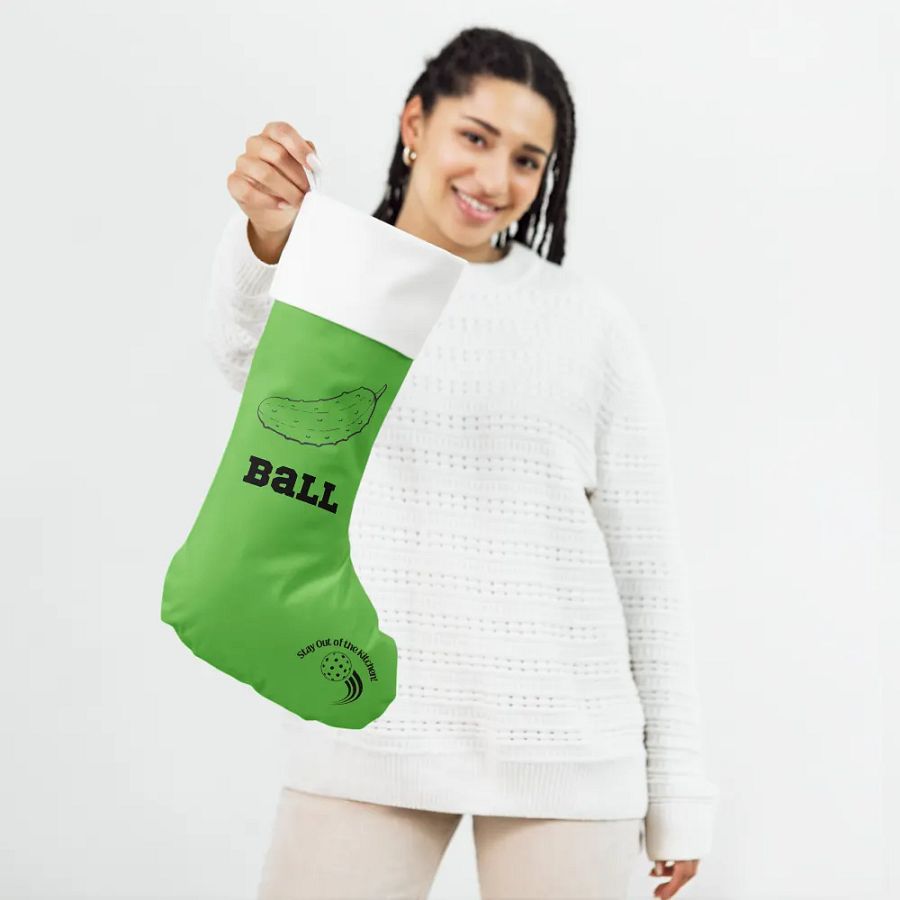 Pickleball Holiday Fun Christmas Stocking product image (12)