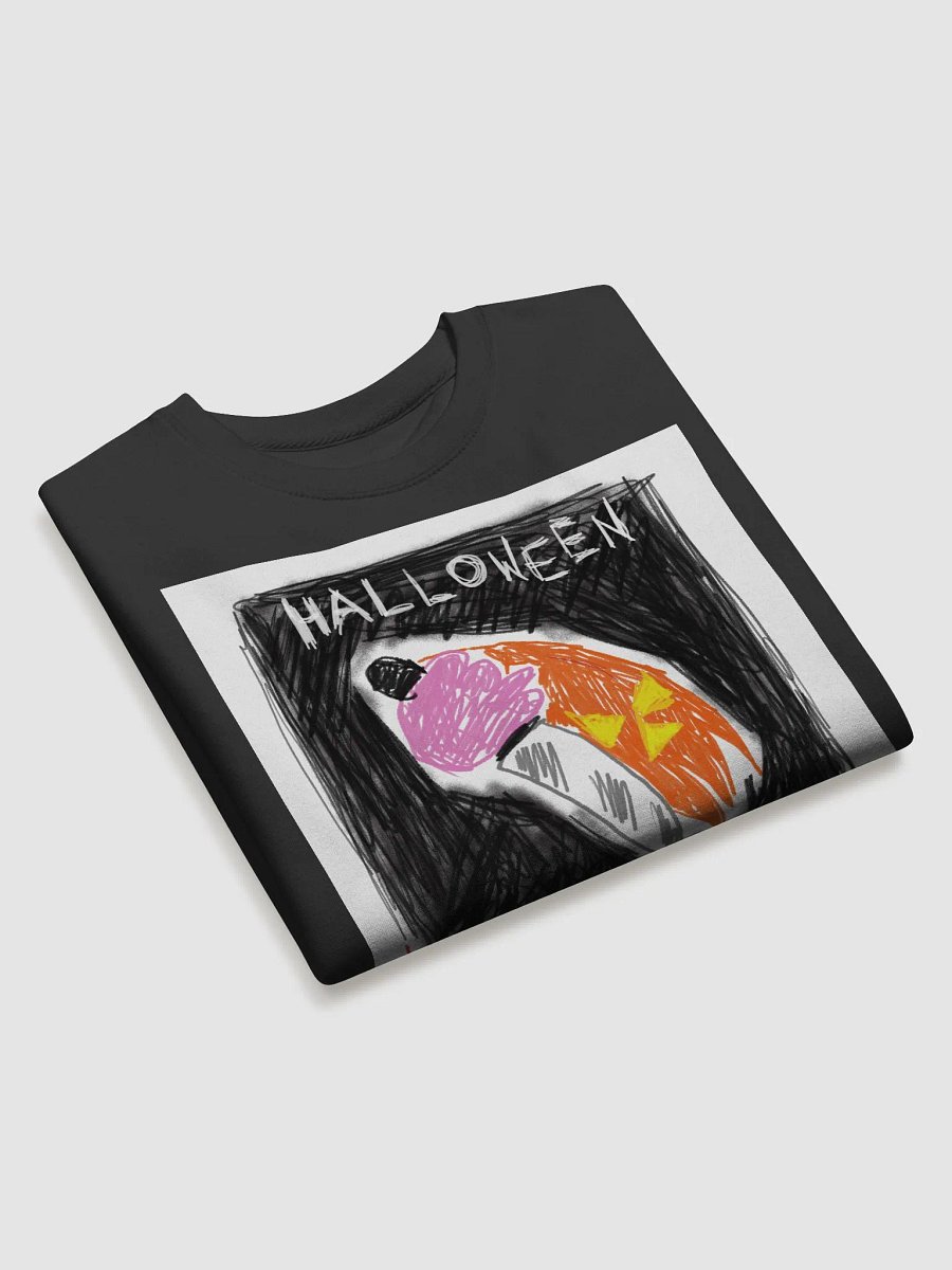 🔥 "Halloween" – CreepyKids Horror Unisex Sweater Art Print 🎃💀 product image (3)