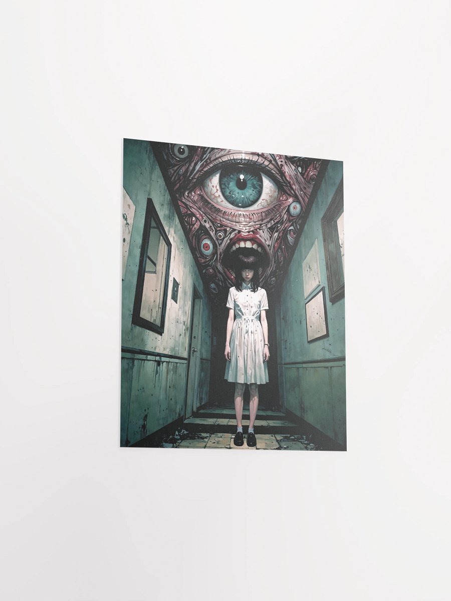 Surreal Nightmare Corridor Matte Poster product image (18)