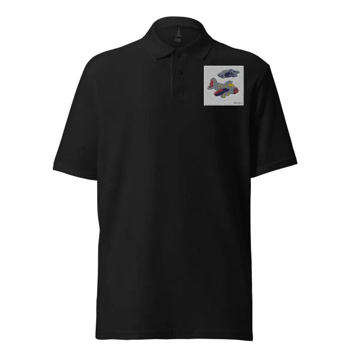 Kid Airplane (Gildan Unisex Pique Polo Shirt) product image (2)