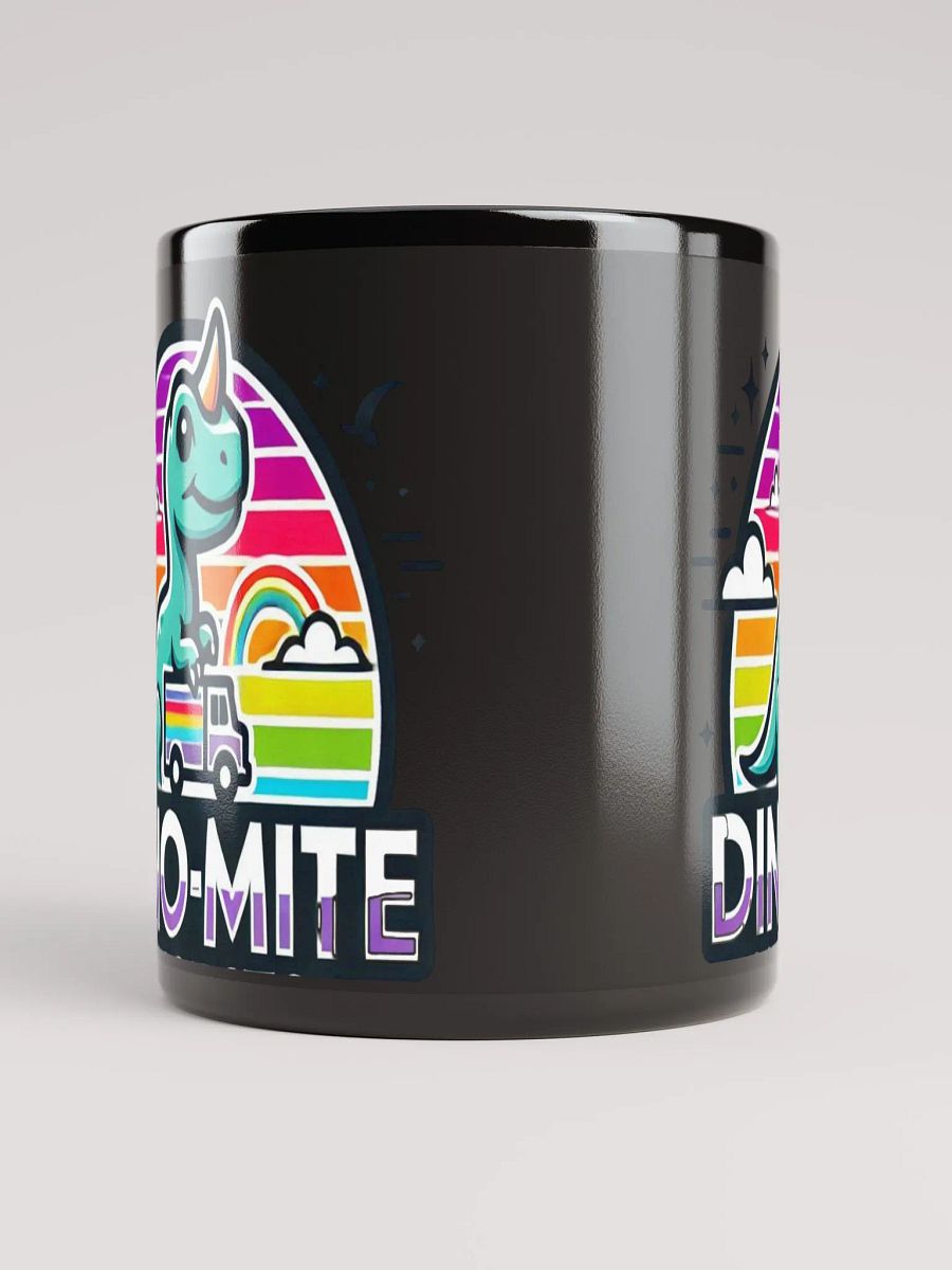 DINO-MITE Black Glossy Mug product image (9)