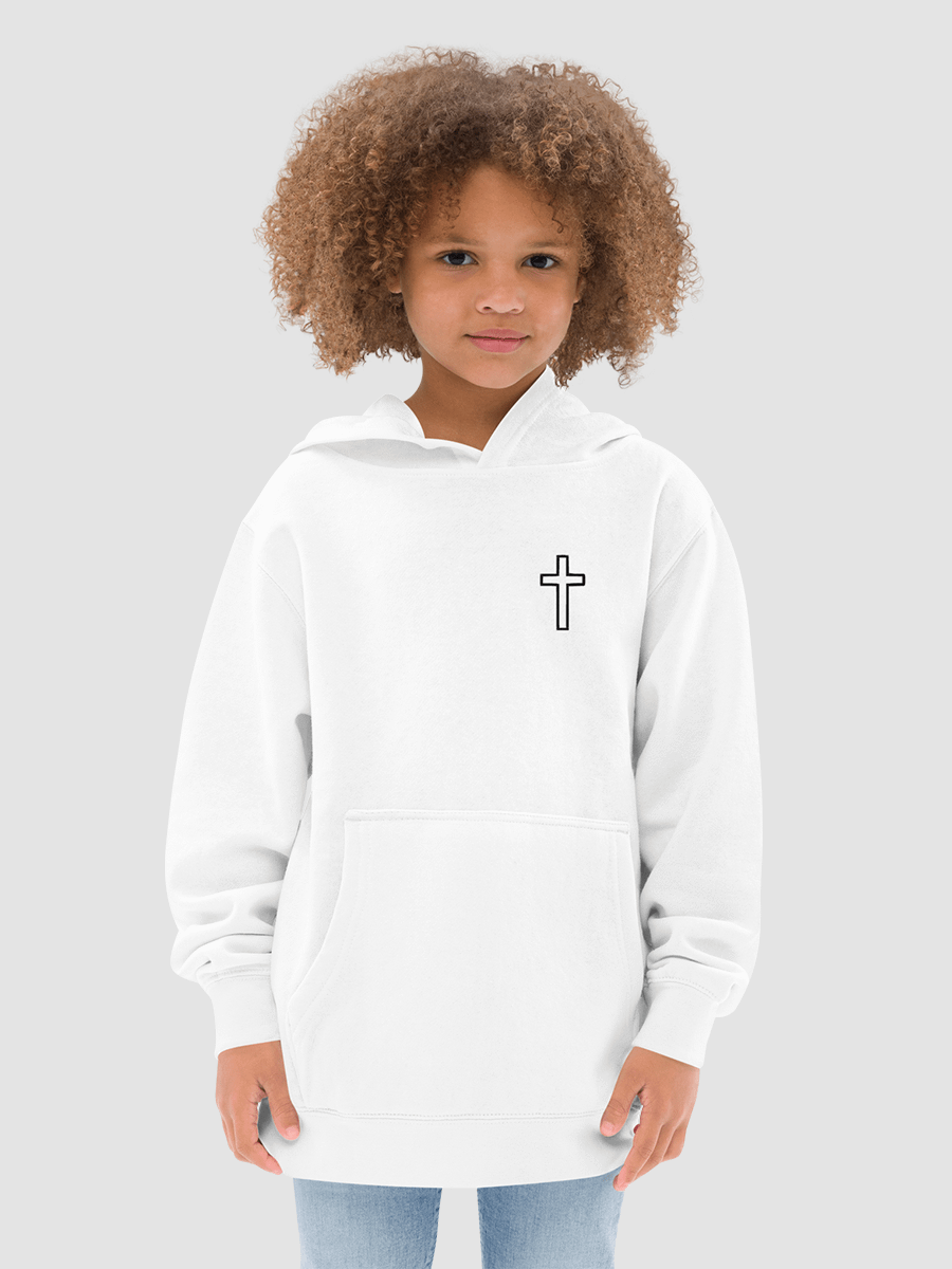 Youth White Cross Hoodie product image (5)