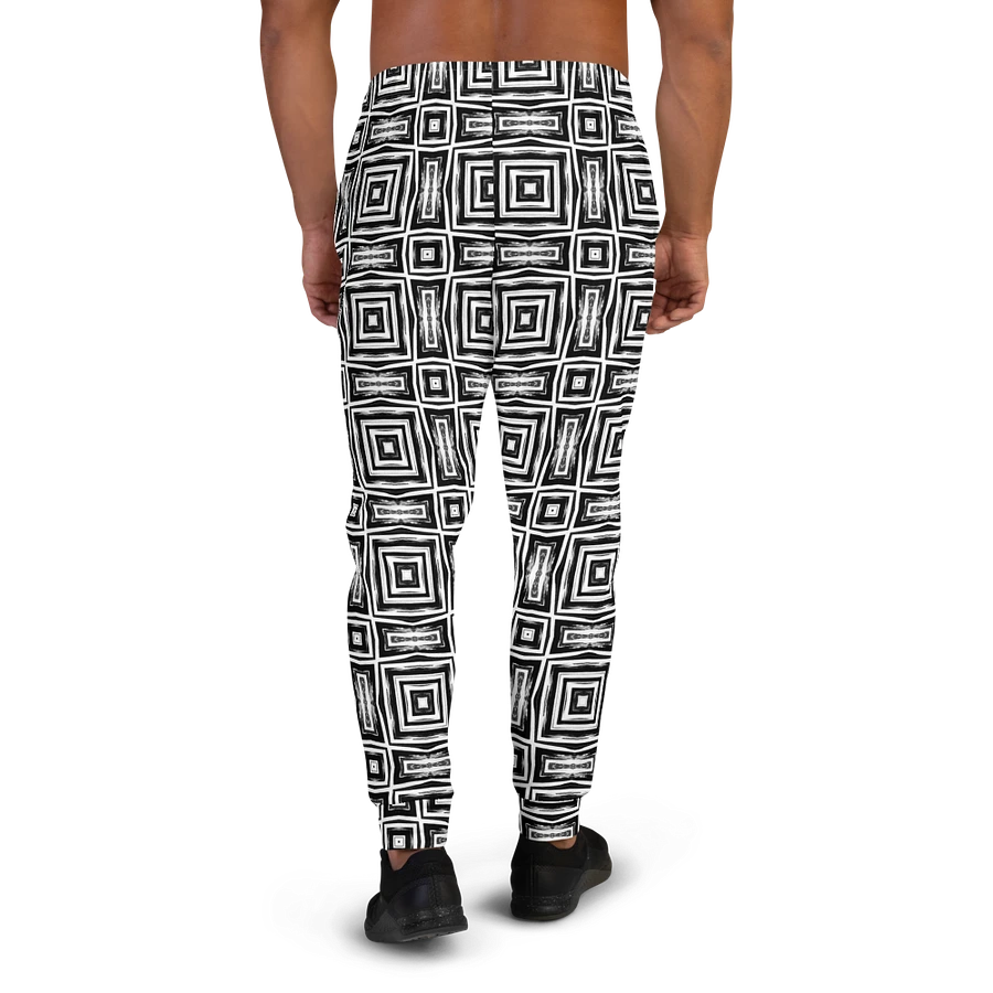Abstract Monochrome Repeating Pattern Men's Joggers product image (2)