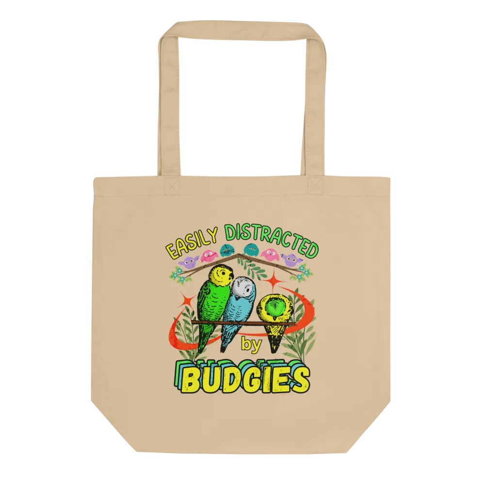 Easily Distracted by Budgies Tote Bag product image (1)