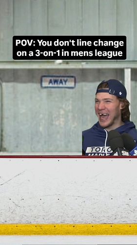 Send to a teammate who can relate 😂 #mensleague #hockey #mapleleafs