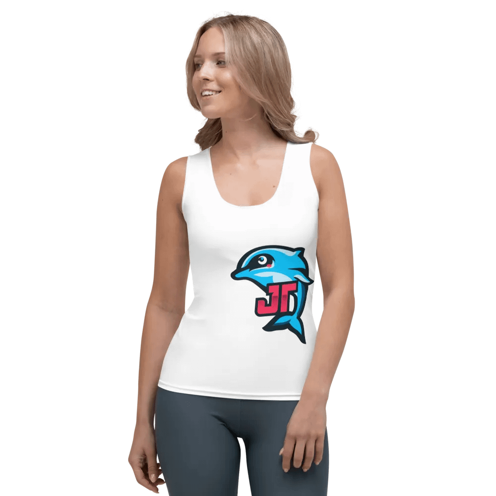 Playful Dolphin All-Over Print Tank Top product image (1)