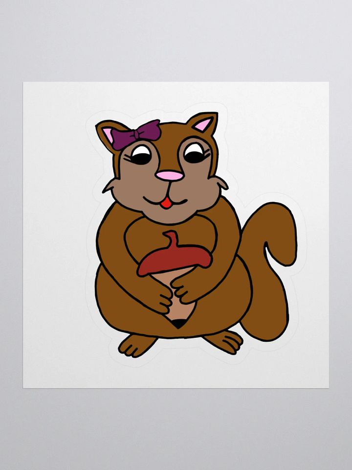 Whimsical Squirrel Kiss Cut Stickers product image (1)