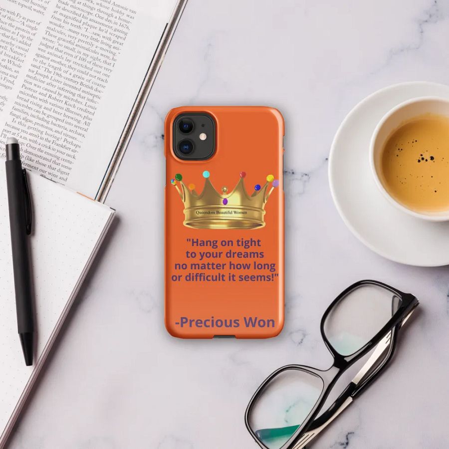 Queendom Beautiful Women iPhone® Snap Case (Orange/Amber) product image (4)