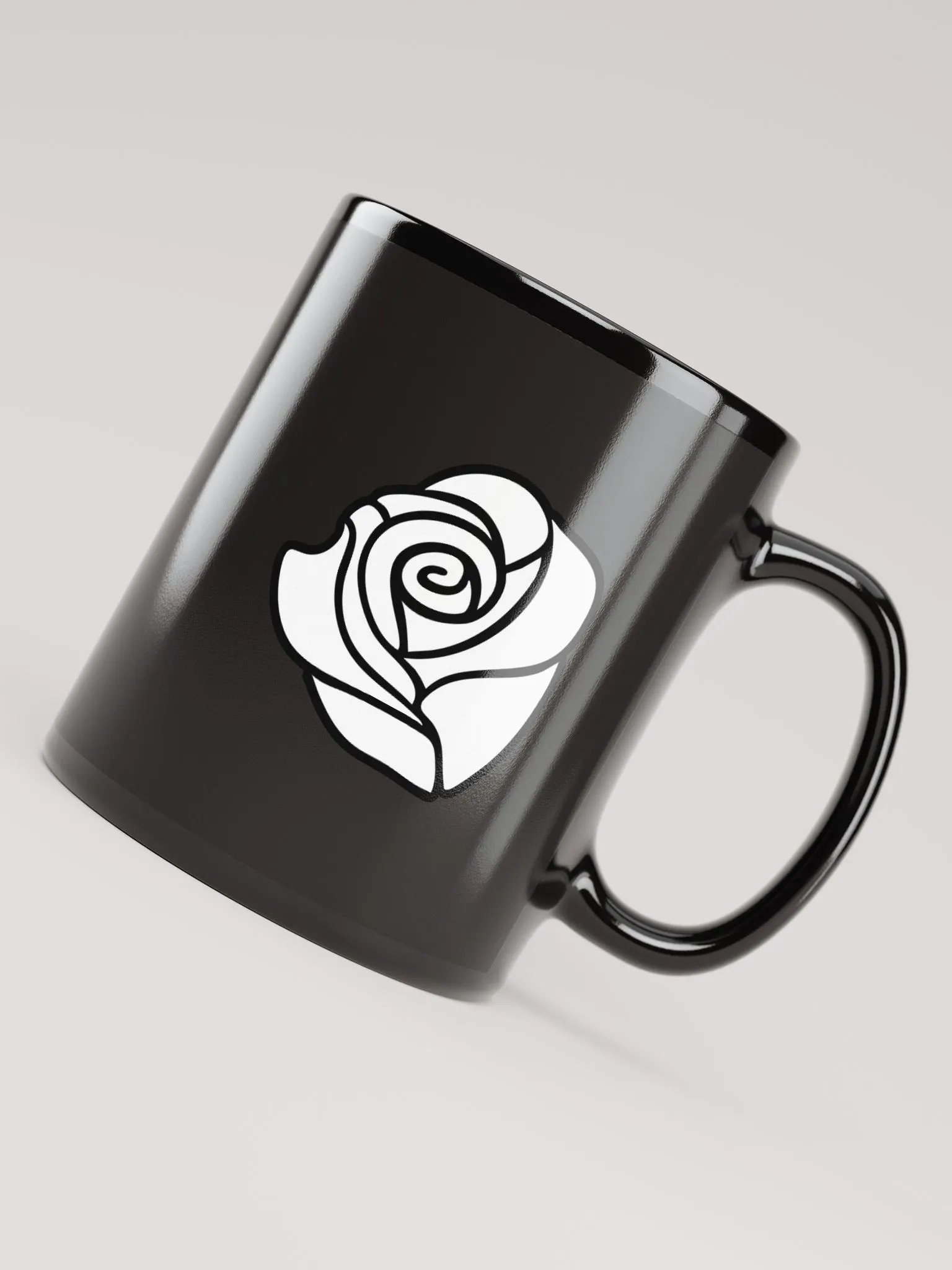 White Rose ceramic mug - A product image (4)