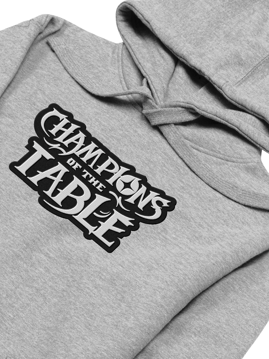 Champions of The Table - Embroidered Full Logo Hoodie (Black & White) product image (15)