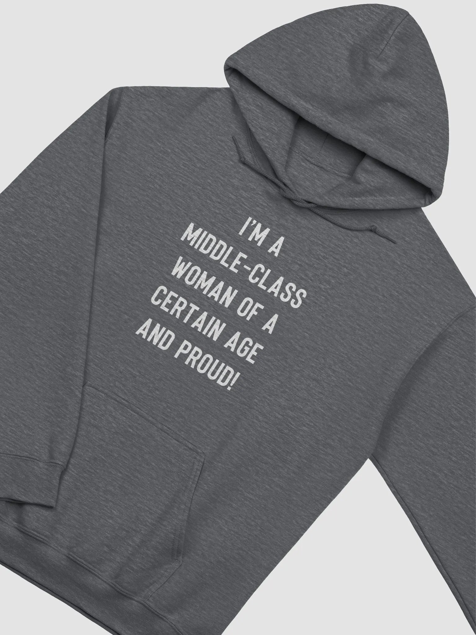 Middle-Class Woman Of A Certain Age - Dark Colours/Bold Font Hoodie product image (2)
