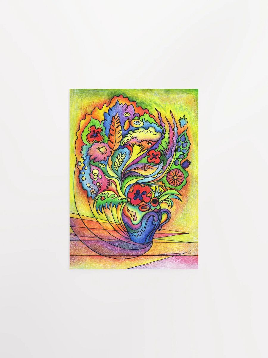 Whimsical Bouquet: Vibrant Matte Poster - Bright Bouquet product image (1)