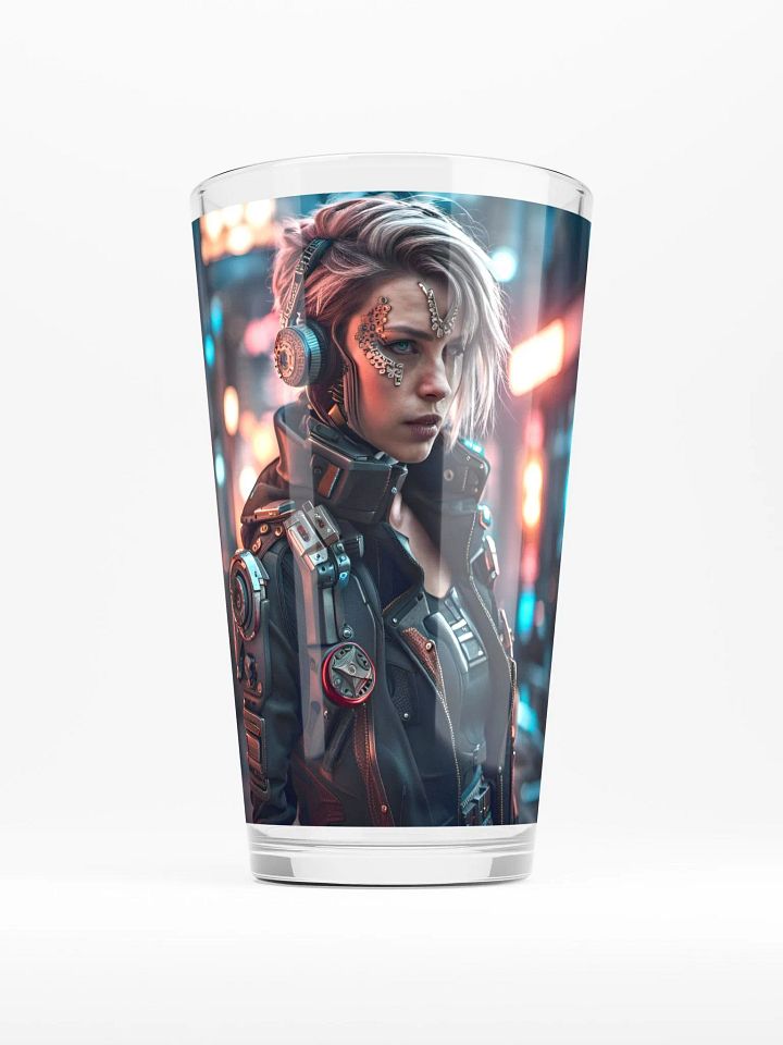 Cyberpunk Female Pint Glass product image (1)