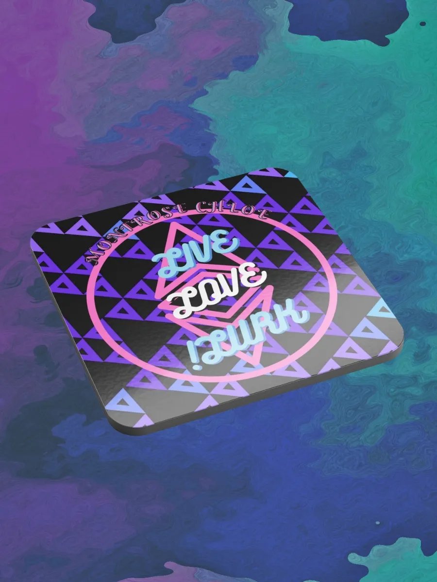 LIVE LOVE LURK Cork Coaster product image (1)