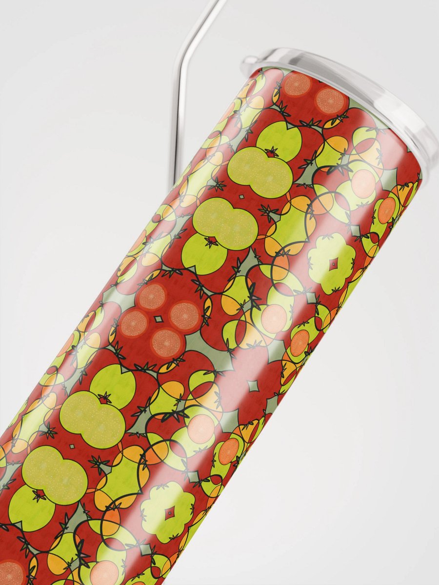 Tomato Glow – Vibrant Pattern Stainless Steel Tumbler product image (4)