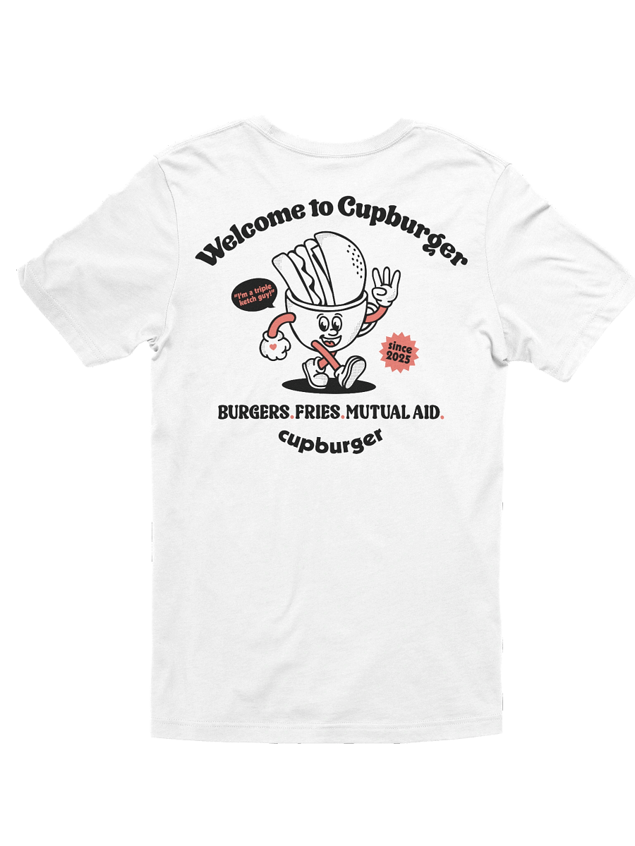 Cupburger "Fast Food" White Tee product image (2)
