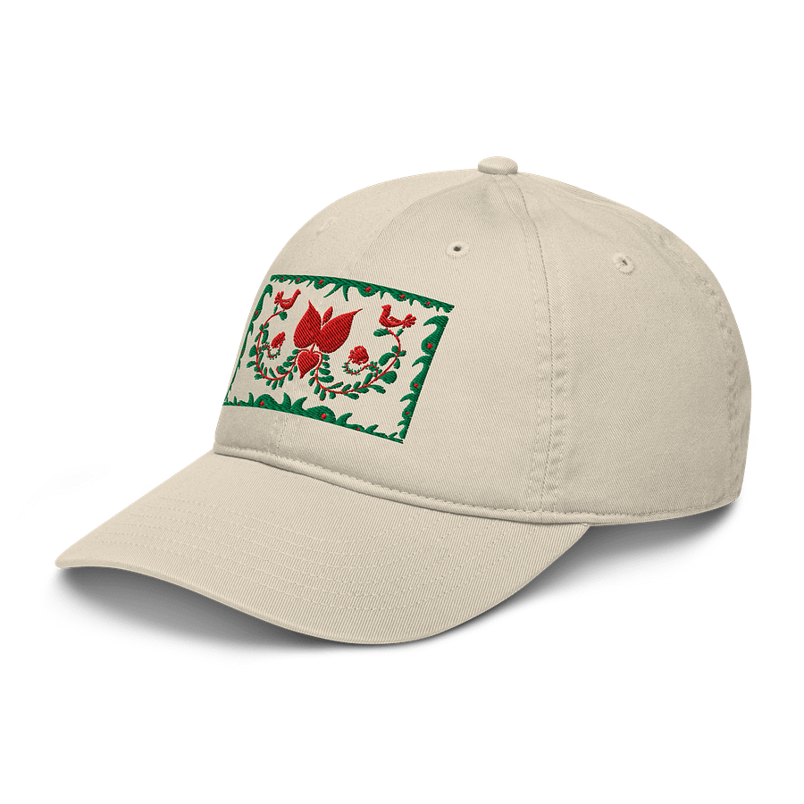 Hungarian Folk Art Blossom Organic Dad Hat product image (4)