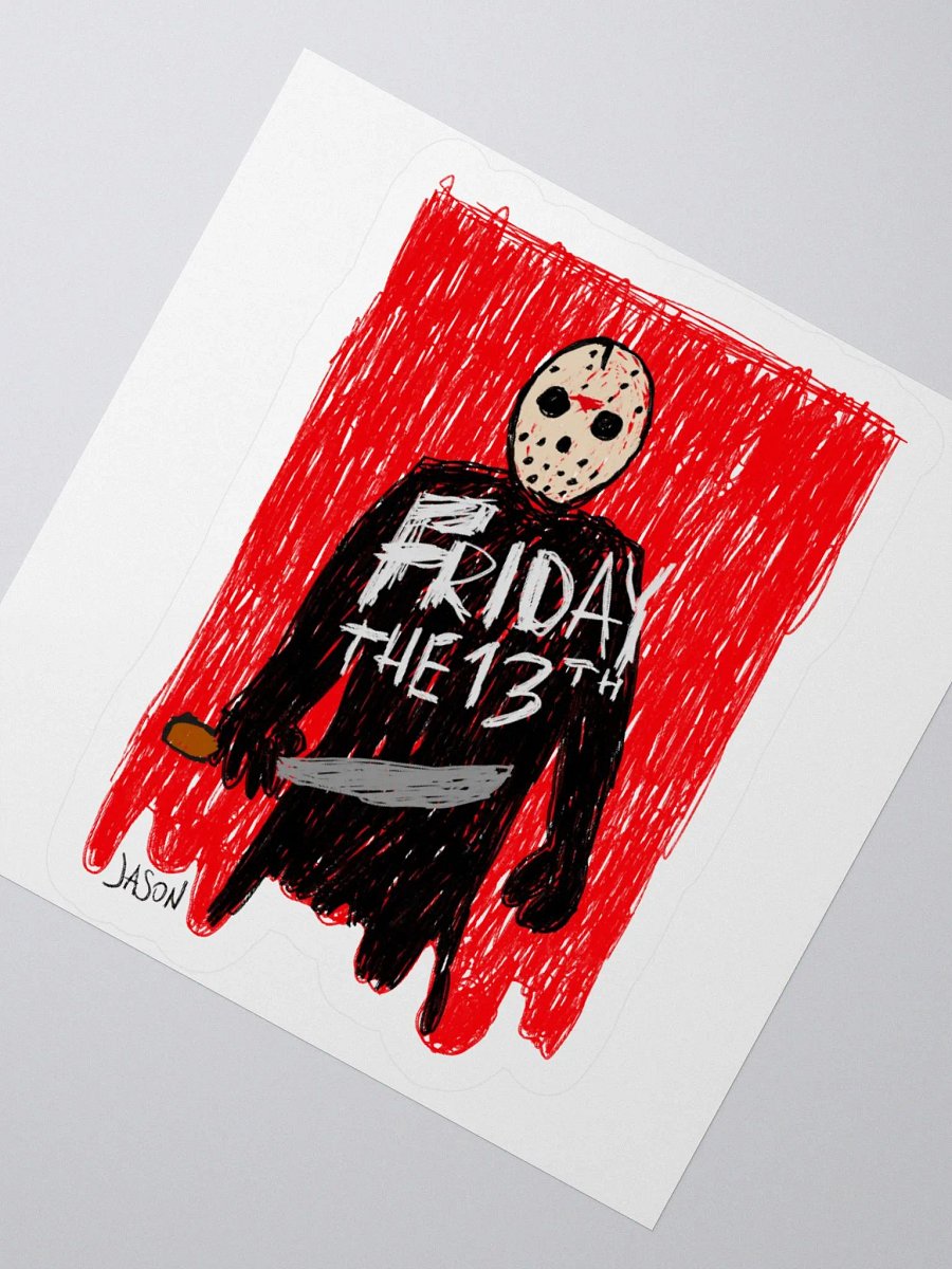 🔪🩸"JASON" CreepyKids Horror Sticker 💀 product image (2)