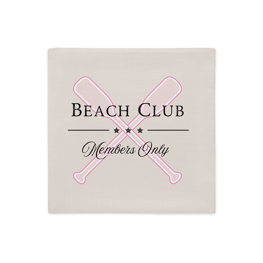 Beige Pink Beach Club Premium Pillow Case/Beige Pink Strand Kissenhülle product image (3)