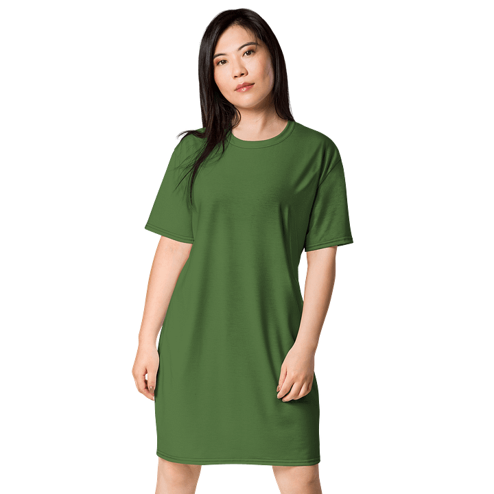 Oversized T-Shirt Dress - Lush Fern Green, Sizes 2XS-6XL product image (1)