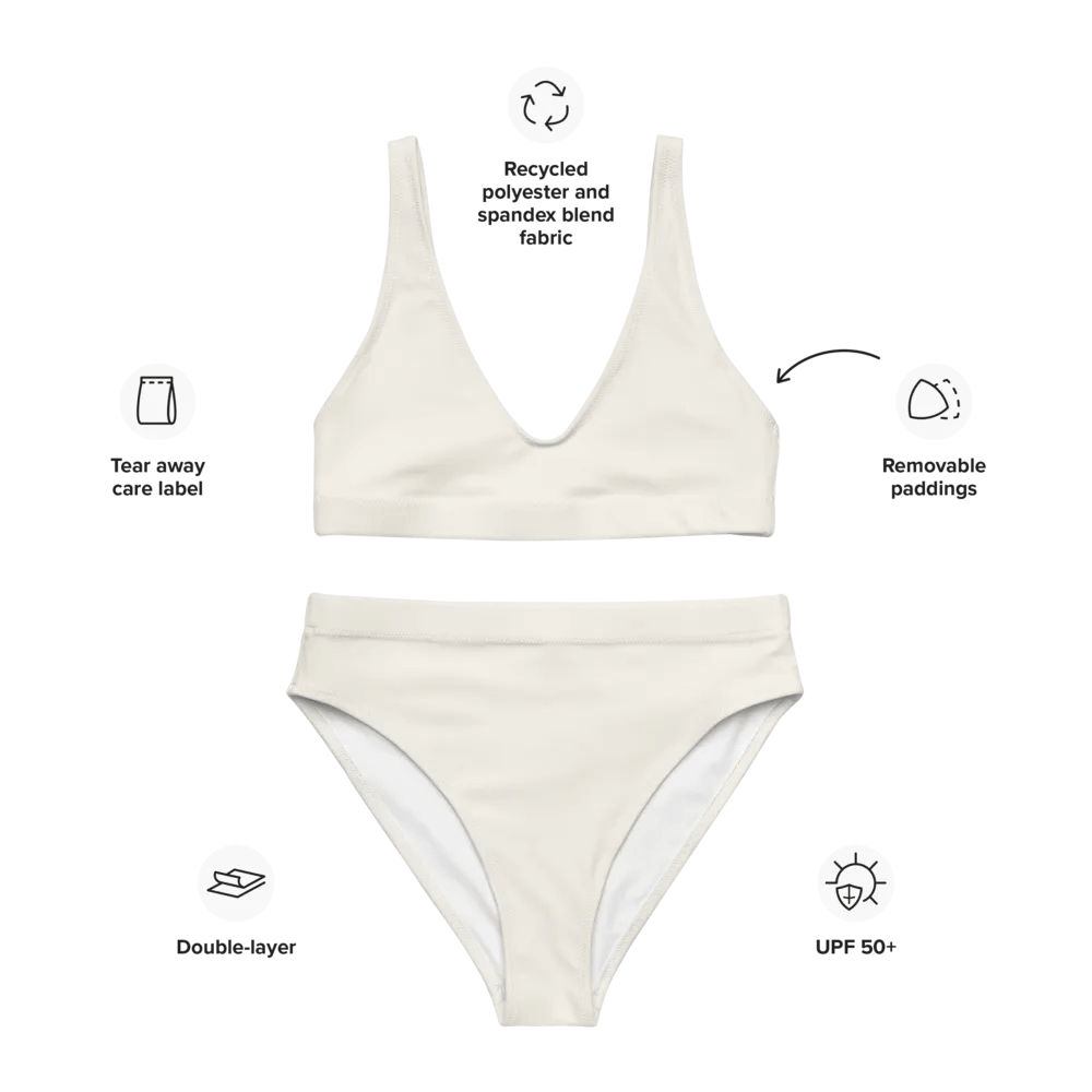 Namaste Cream and Gold High Waisted Bikini product image (3)