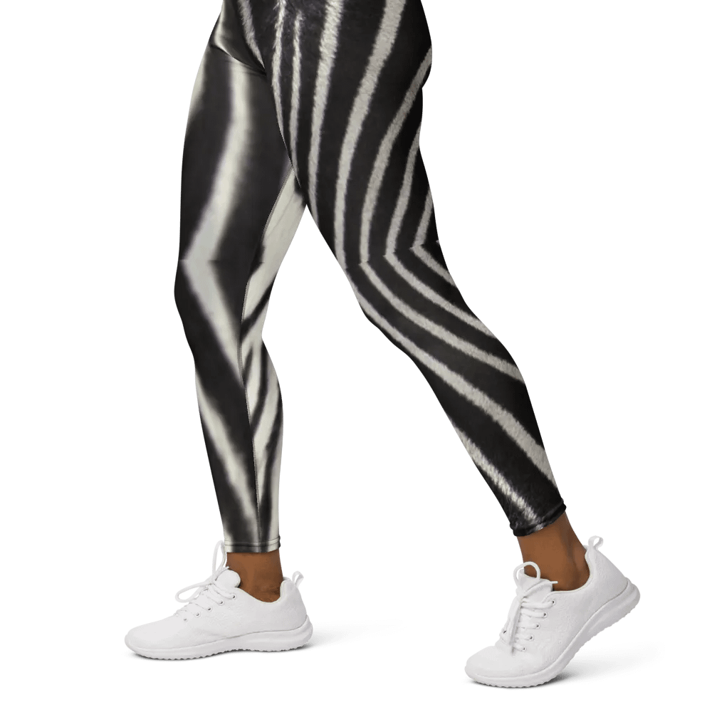 Zebra Stripes Pattern | All-Over Print Yoga Leggings product image (4)