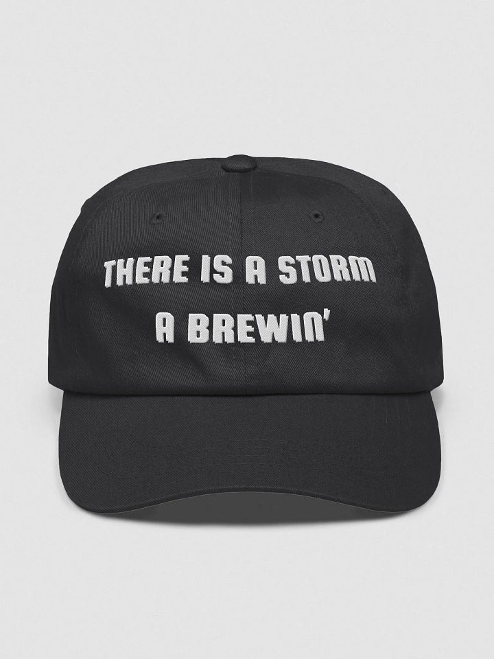 There is a storm a brewin' dad cap product image (5)